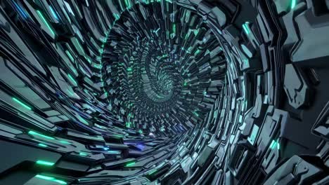 túnel futurista abstracto