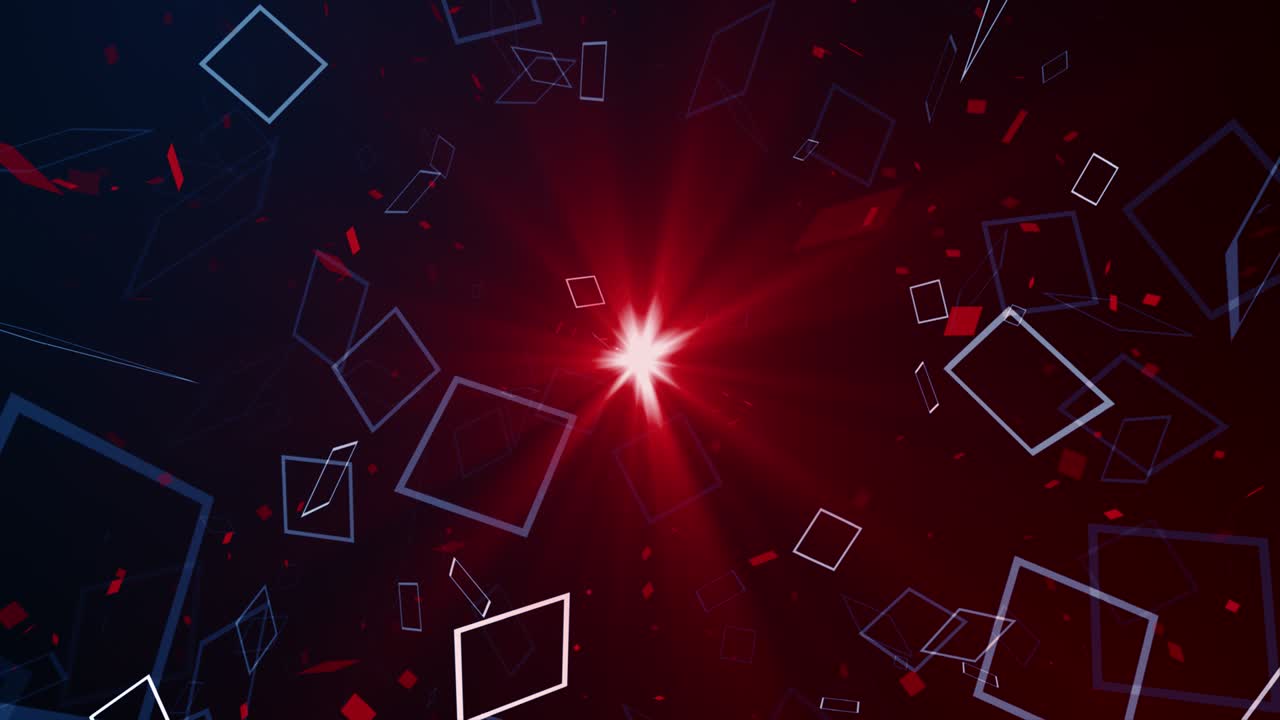 Particles blue red event game trailer titles cinematic concert stage ...