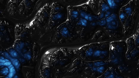Schimmernde-Blaue-Lichter-Erhellen-Den-Faszinierenden-Schwarzen-Hintergrund