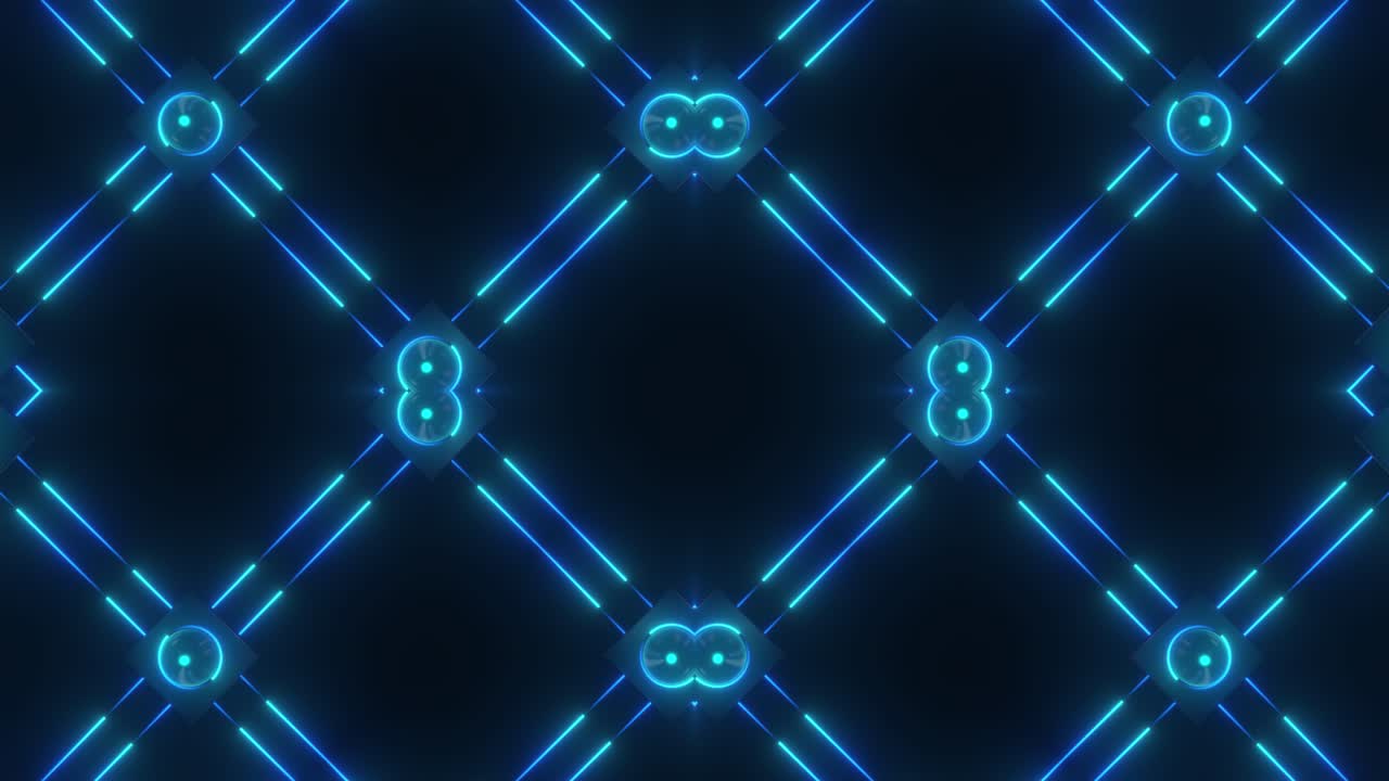 Modello geometrico astratto al neon