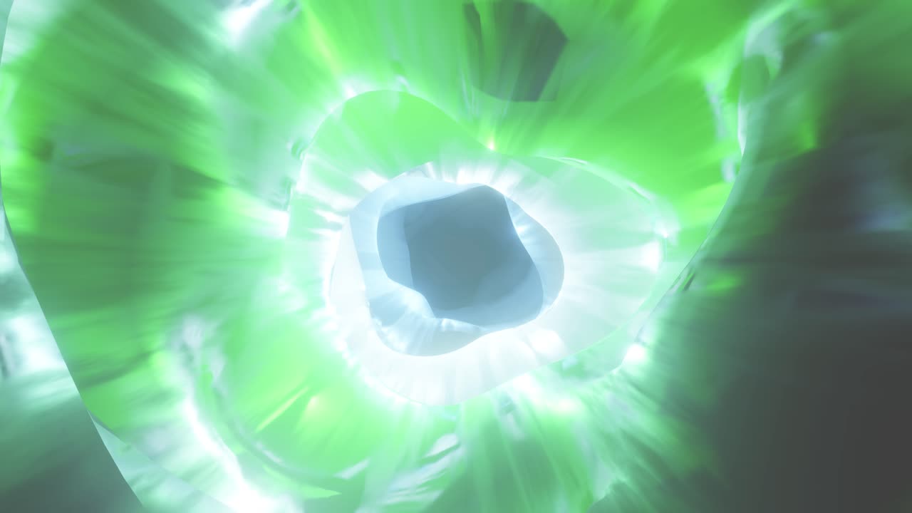 Color swirling interdimensional tunnel, 3d infinite loop background