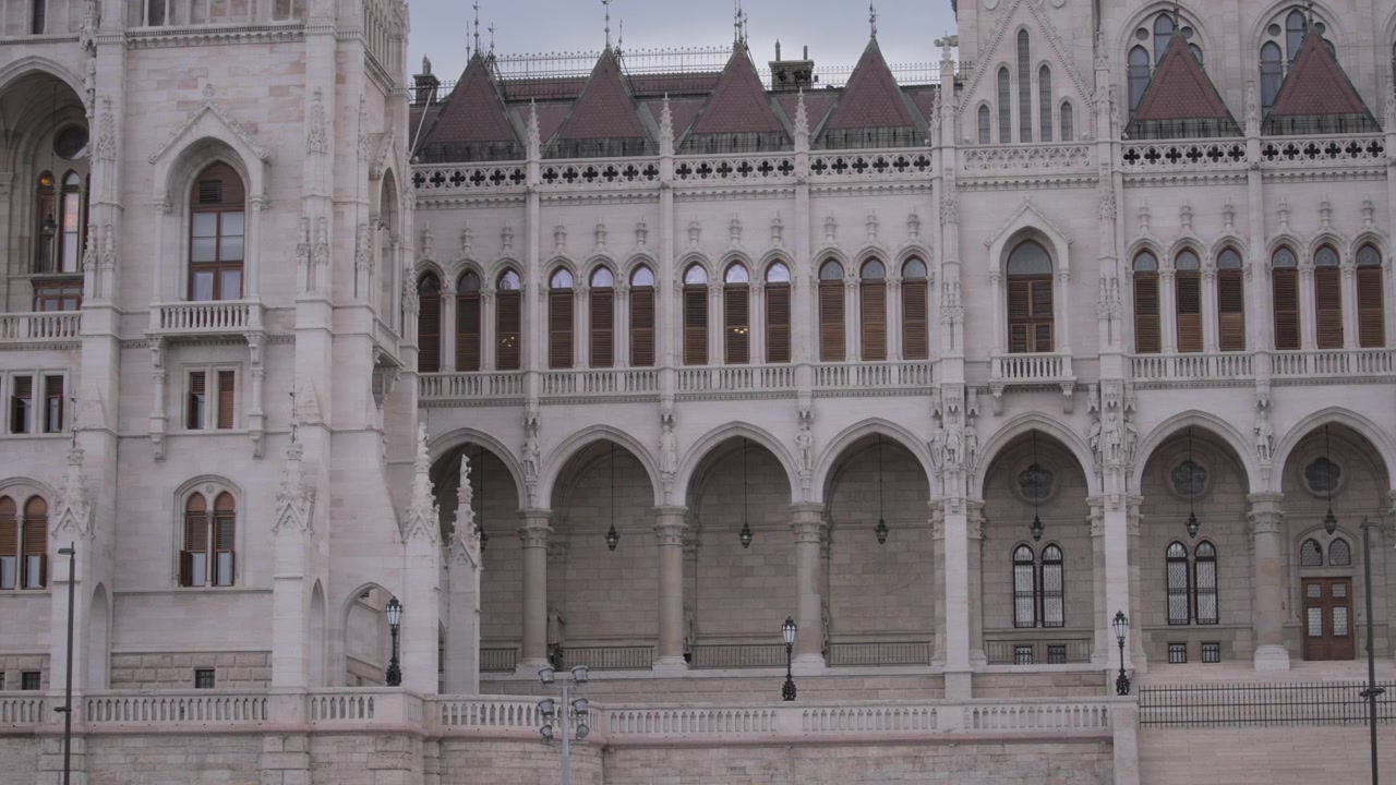 Facciata esterna del Parlamento Ungherese