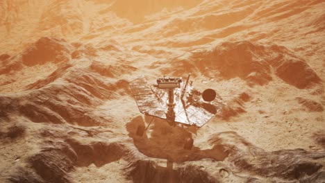 oportunidad de marte explorando la superficie del planeta rojo