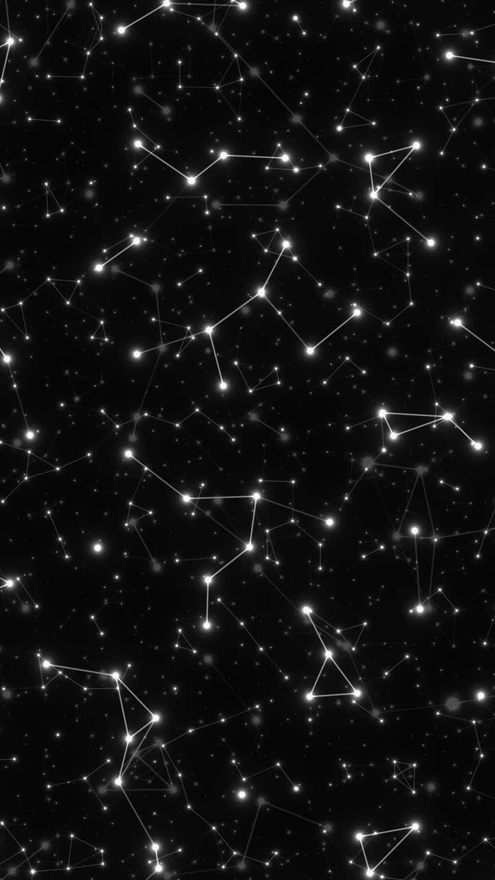 volando en el espacio exterior. video en bucle vertical