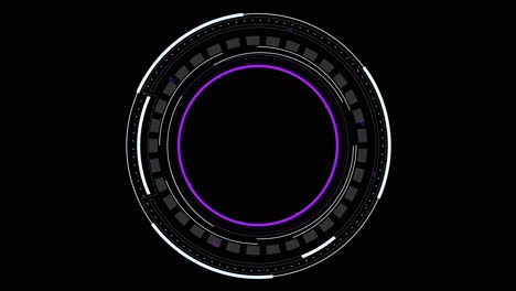 purple and white hud circle spinning