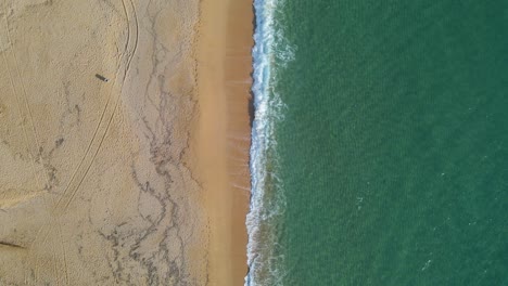 aerial aerial view of a turquoise water beach in costa brava lloret de mar of spain mallorca spanish