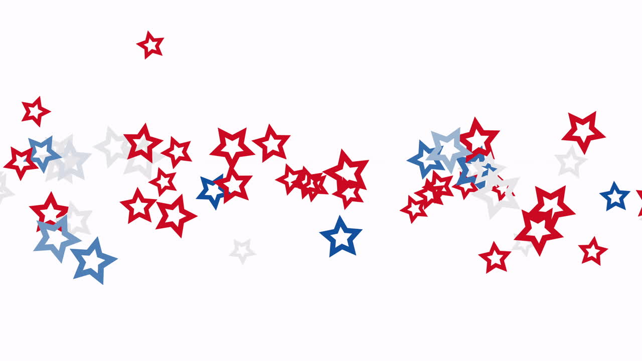 texto de primer plano animado día de la independencia de ee. uu. en el fondo de vacaciones 1