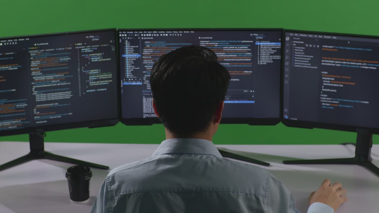 Programmer Celebrating Code Success