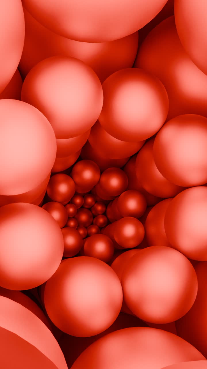 Abstract red spheres pattern