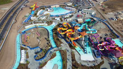 birds eye view of thrilling water rides and outdoor adventure