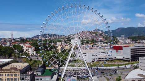 rio de janeiro downtown city. aerial landscape of landmark of downtown city. rio star attraction tourism point. famous rio niteroi bridge at background. rio de janeiro, brazil. wonderful city.