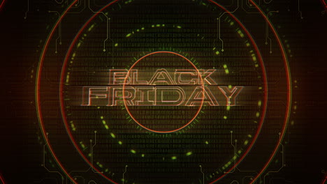 viernes negro con elementos hud en exhibición