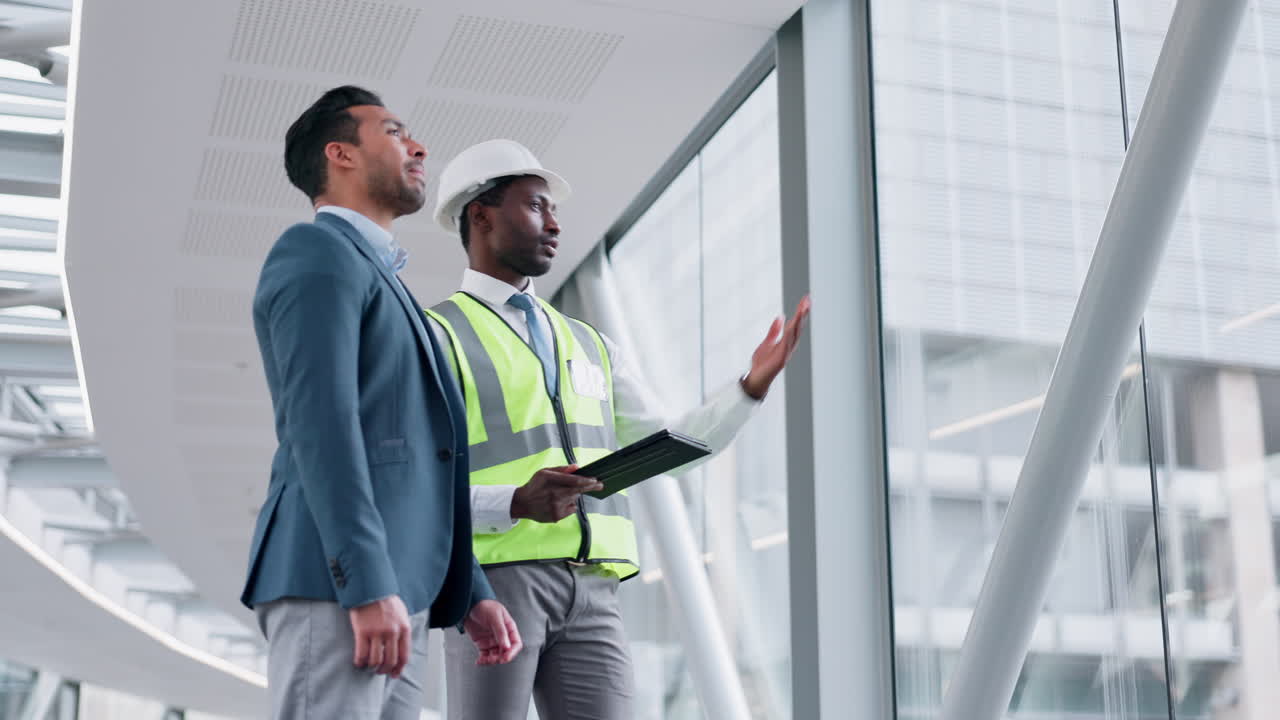 tableta, colaboración o construcción