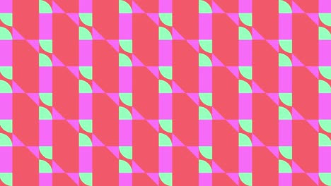 2d tile colourful animation geometric pattern visual effect motion graphics retro illusion shapes symmetry graphics background pink blue