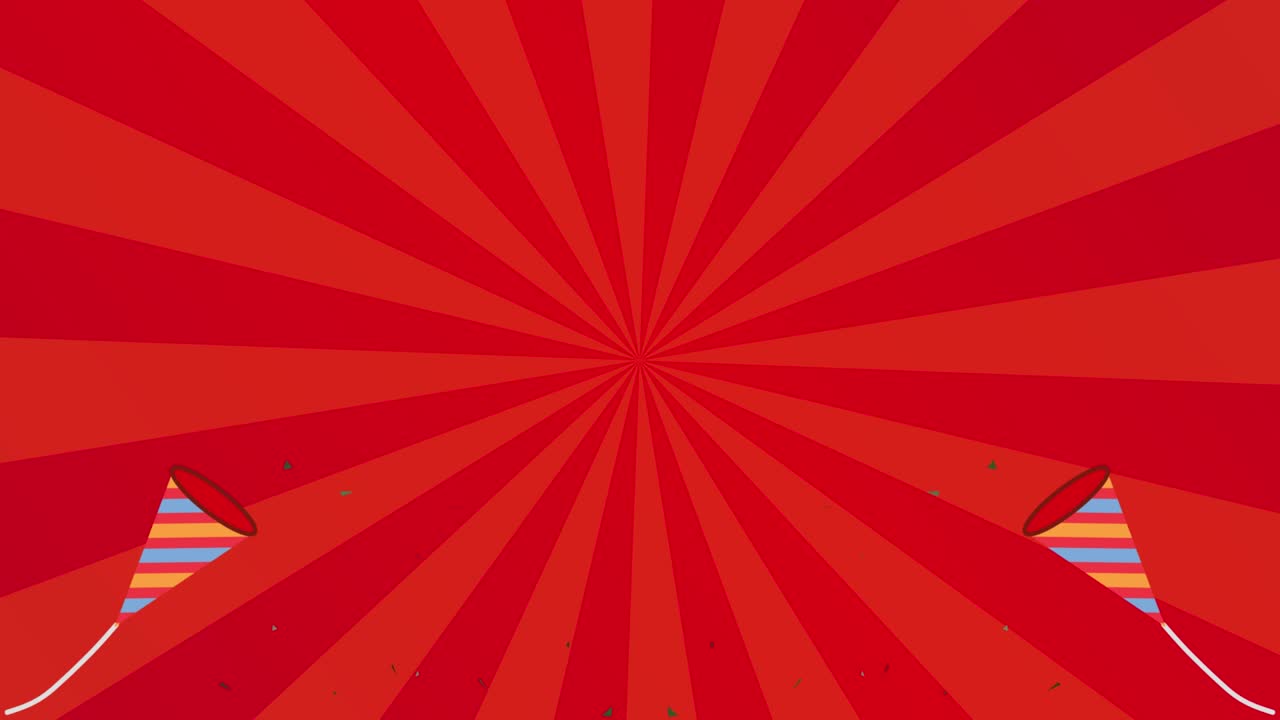 이것은 은 색의 빛과 파티 크래커 축제의 애니메이션 비디오입니다.