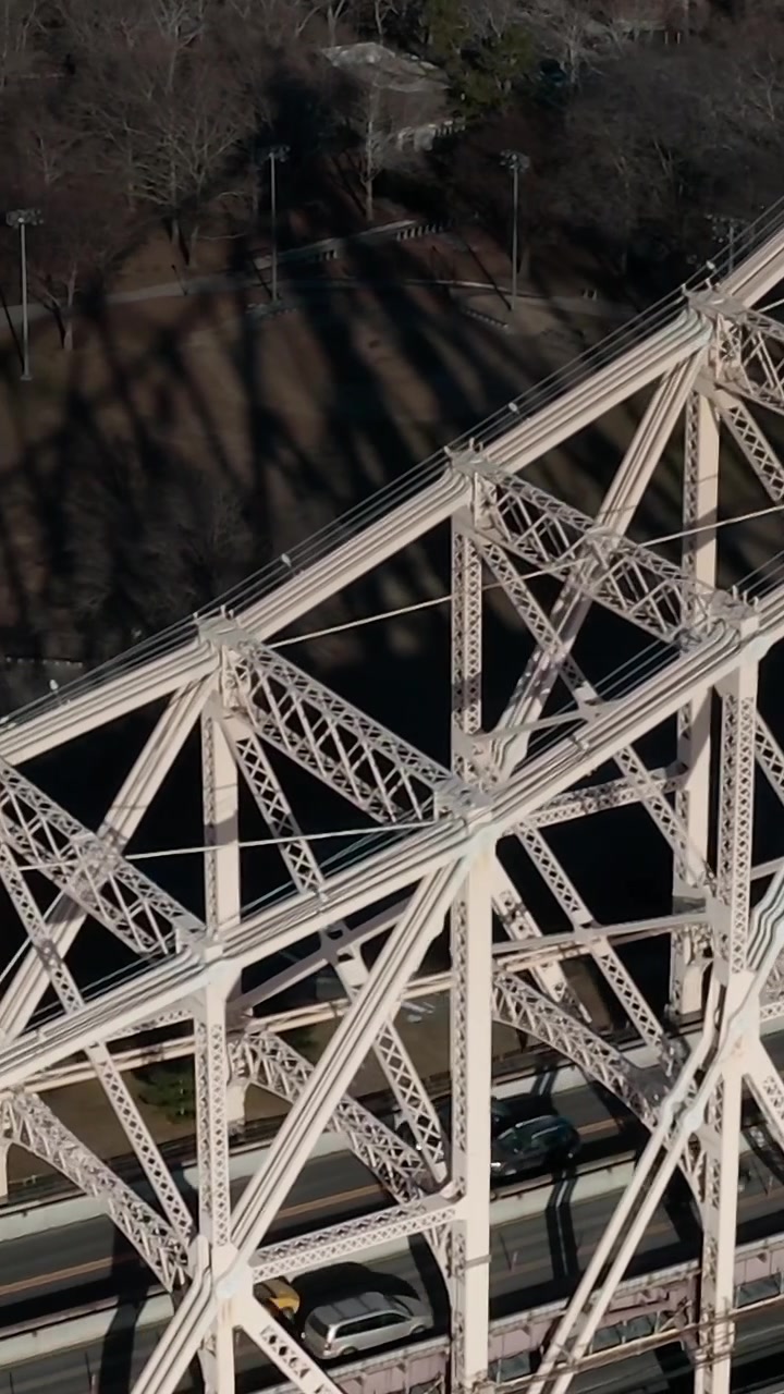 Aerial view of Queensboro Bridge in New York City during daylight hours