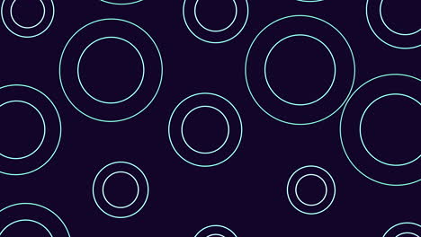 Random blue rings and circles pattern
