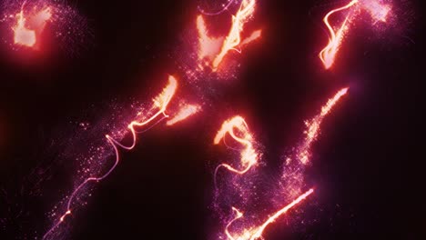 loop flowing particle trails glow shiny element swirl and floating 4k motion.