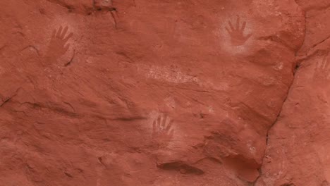 american indian handprints on a wall 3