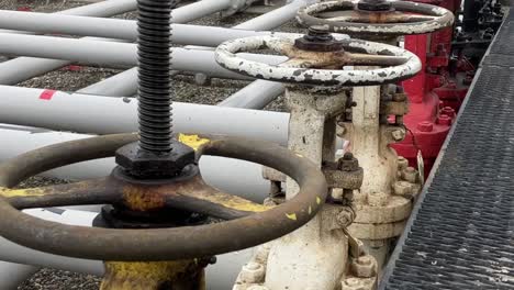 Close-up-shot-showing-off-the-wheels-on-the-fuel-valves