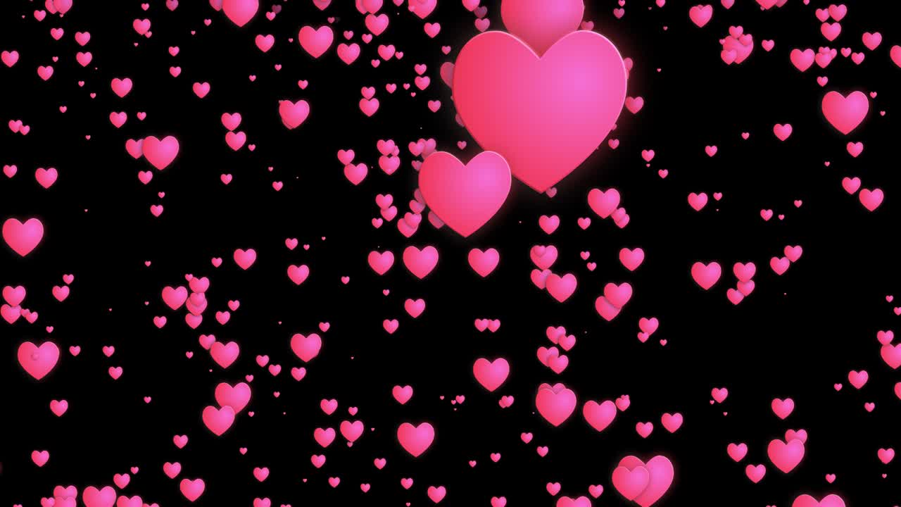 심장 마크 입자 애니메이션 모션 그래픽