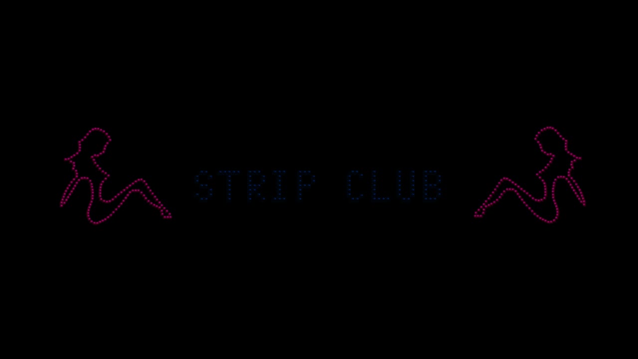 el logotipo de la luz del club de striptease