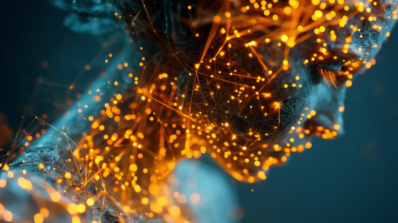 An Ethereal Exploration of the Fusion Between Humanity and Digital Artistry, Capturing the Essence of a Futuristic Being Enveloped in a Luminous Web of Connected Energy