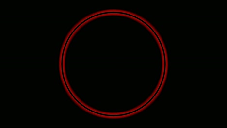 neon light circle border animation on black background