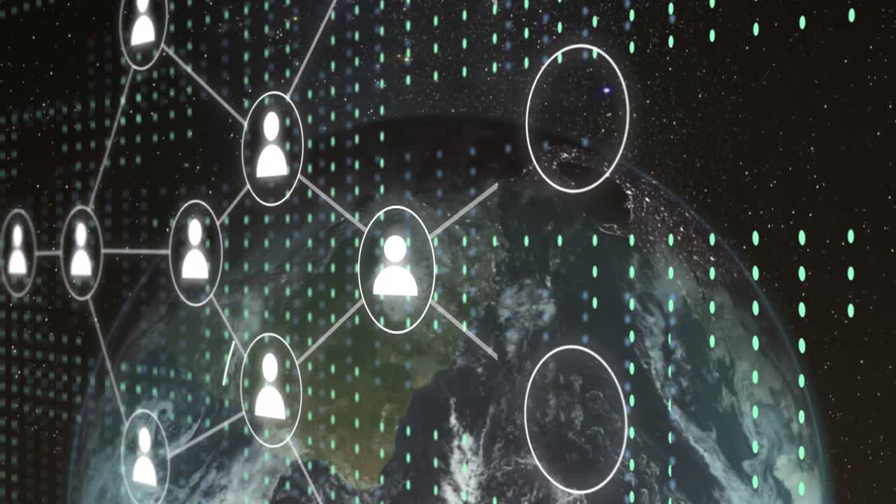 데이터 처리와 함께 연결 및 글로브의 애니메이션