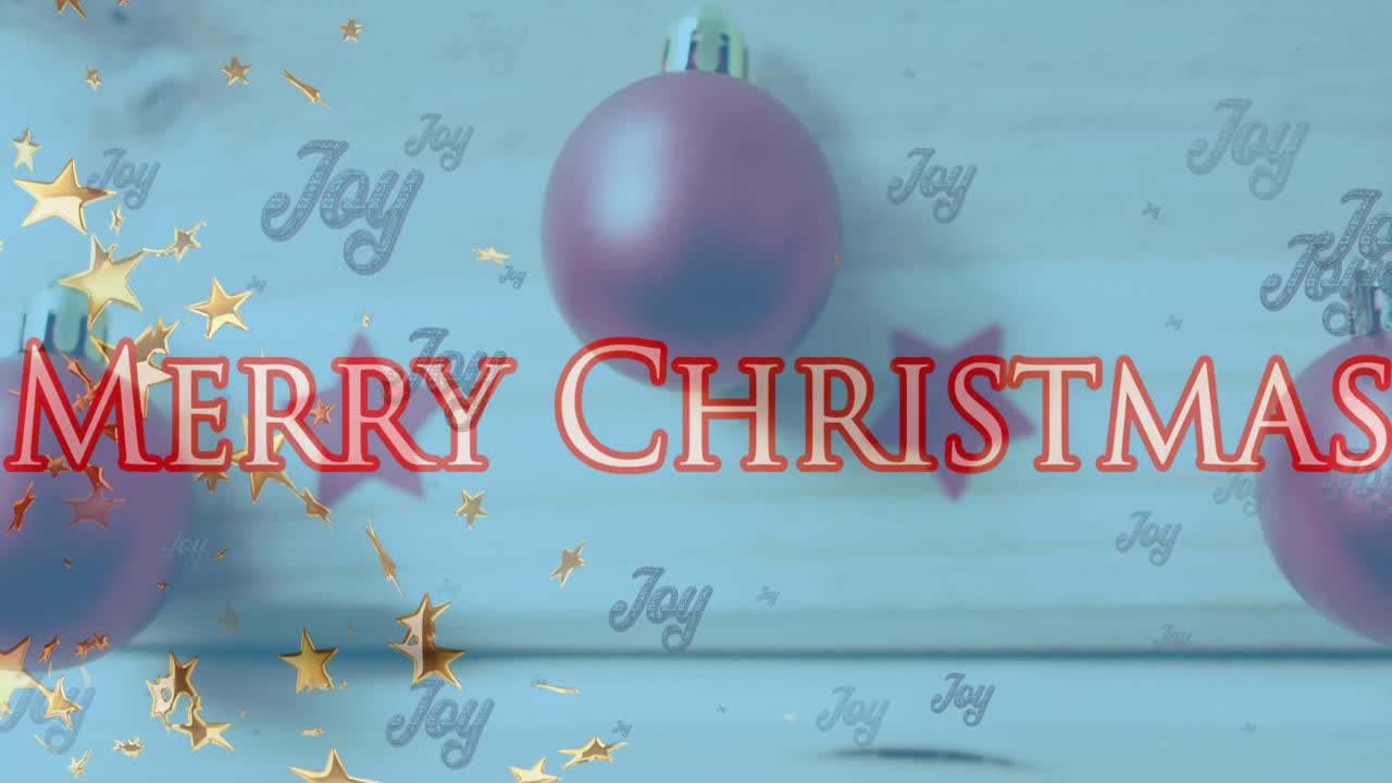 This video is a digital animation of the phrase 'merry christmas' written in stars, with the stars f