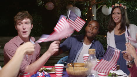 friends celebrate 4th of july with party shot on r3d