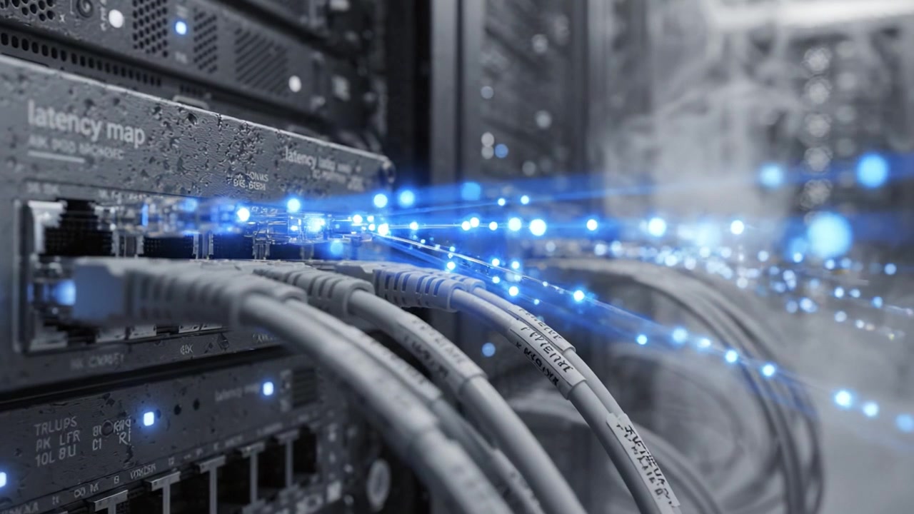 A Dynamic Visualization of Network Connectivity: Illuminated Data Cables, Servers, and Ether Wave Patterns within a Modern Data Center Environment