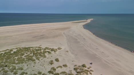 Ascenso-Aéreo-De-Grenen-Beach-Skagen-Y-Dunas-De-Arena