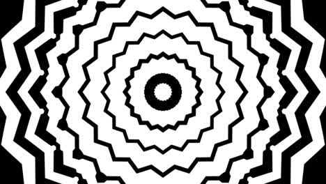 black and white symmetric floral pattern transition fading into black background - closeup, graphics