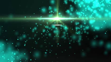 animación de manchas blancas y claras sobre fondo negro.