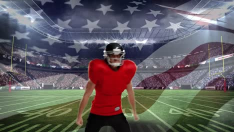 atleta de fútbol americano que representa a los estados unidos