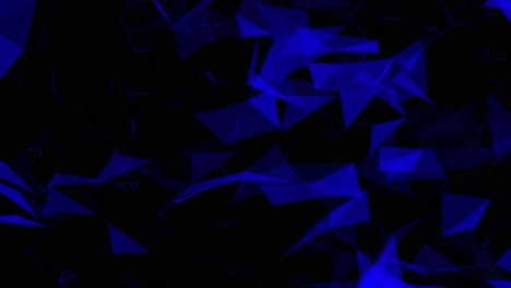 conexión digital abstracta moviendo puntos y líneas azul oscuro