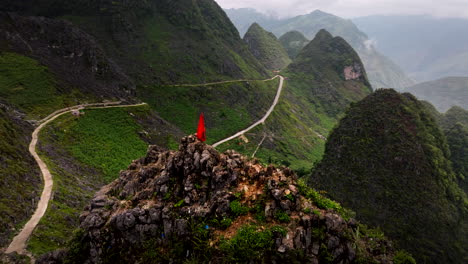 breathtaking aerial view of ma pi leng pass in ha giang, vietnam