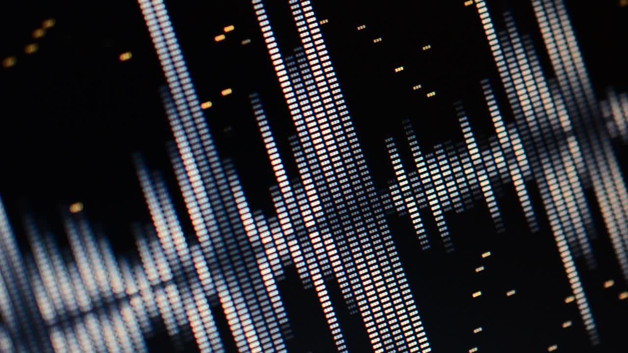 Rhythmic drawing. Sound and wave