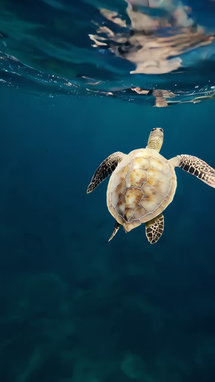 Sea Turtle Underwater