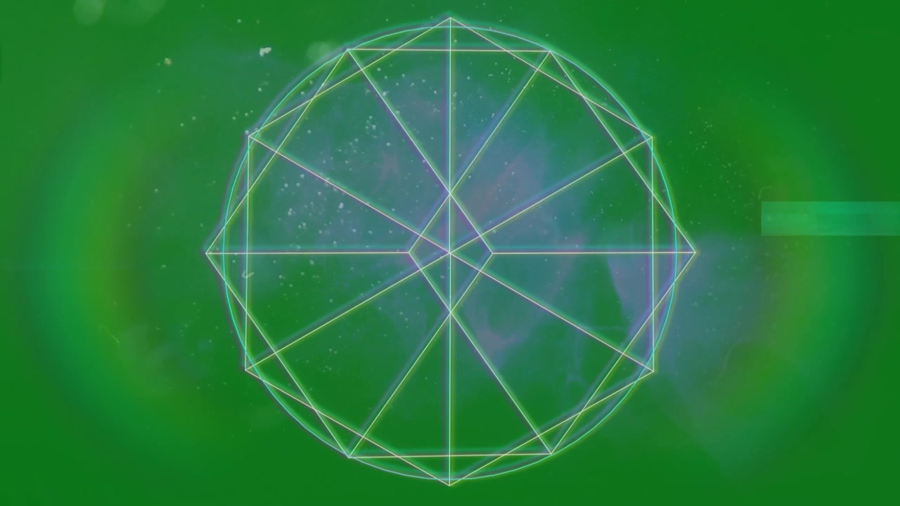 Animazione di una rete di connessioni su forme