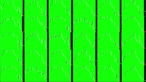 timelapse screen. fast time. market technical analysis. trading range