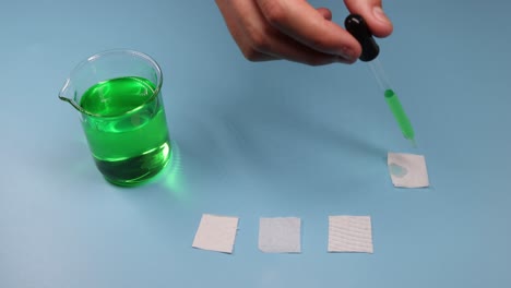 demonstrating liquid absorption by different materials