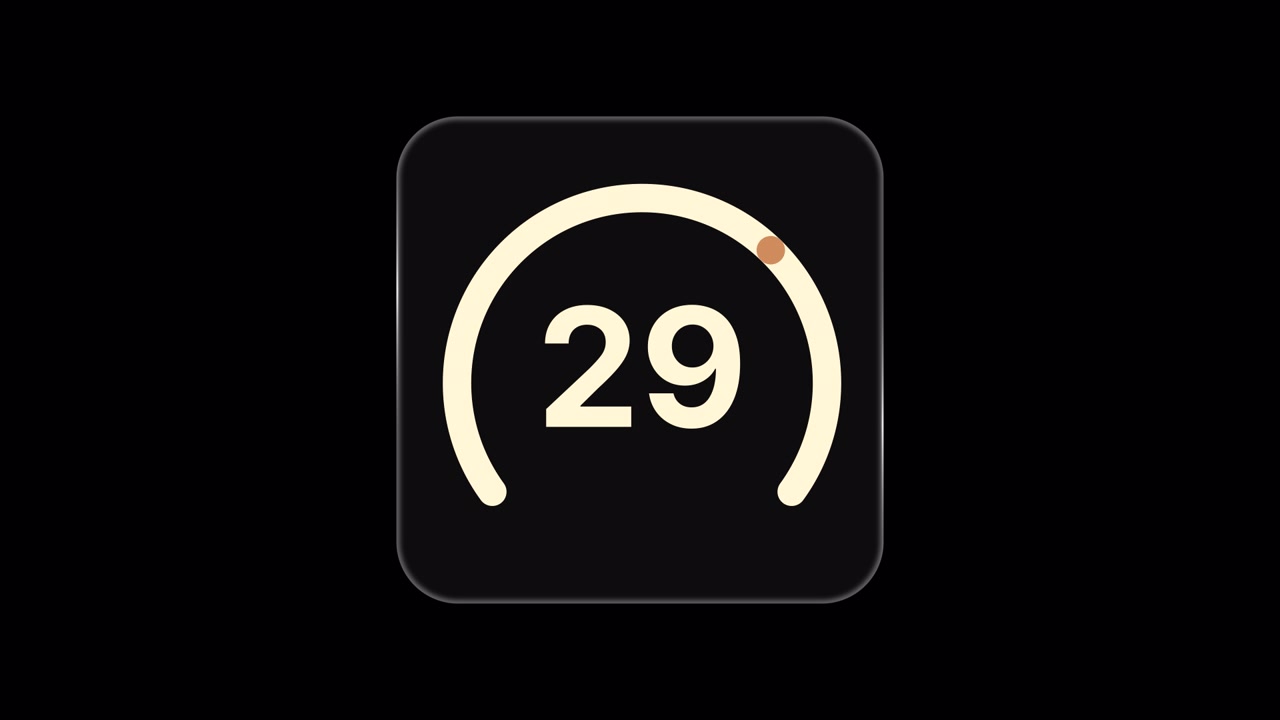 Widget temperatura con effetti vetro