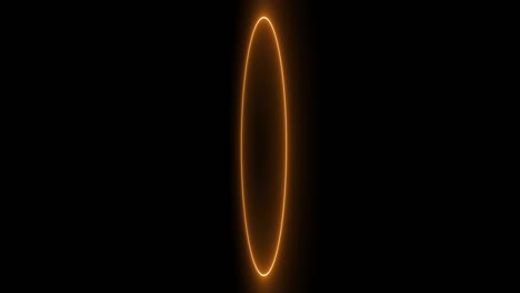 orange ring glowing electric animation motion graphics