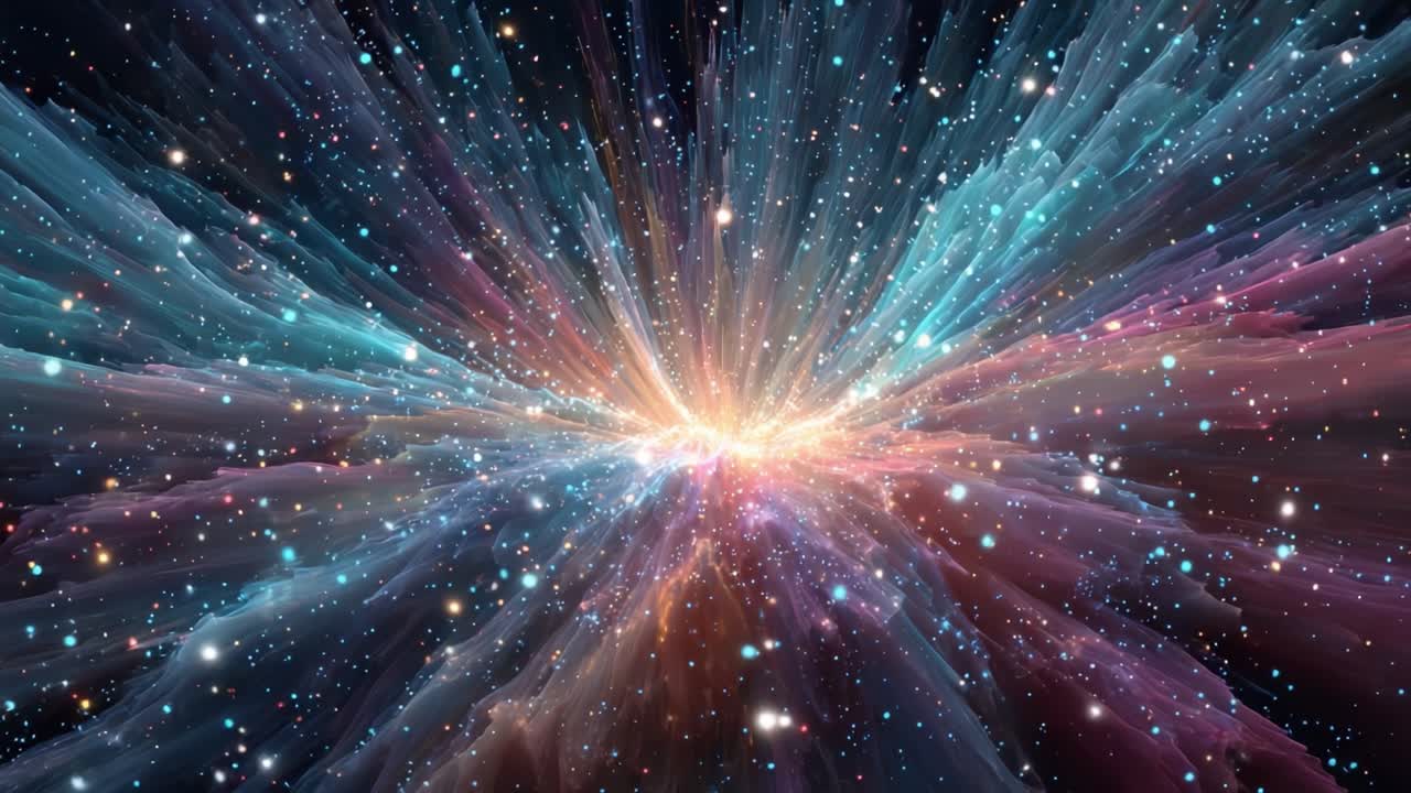 En Betagende Kosmisk Eksplosion af Lys og Farver, Der Fremviser Universets Uendelighed og Skønhed i Et Fængslende Skue af Stjernestøv og Billeder.