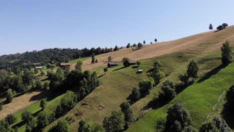 flying above the hills near bran