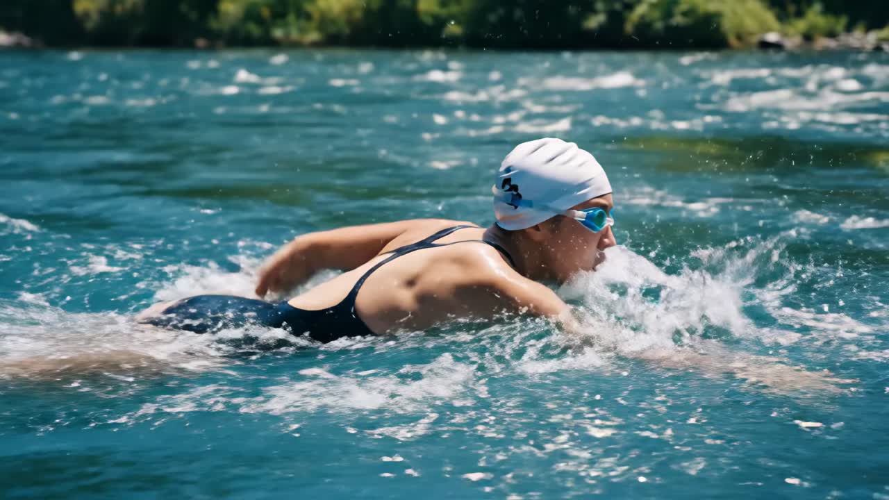 Open Water Swimming in a River