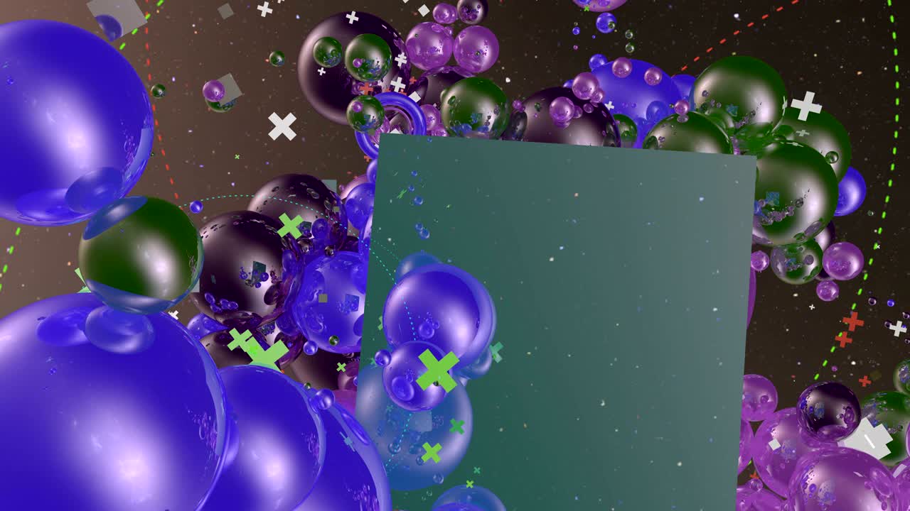 fondo colorido con muchas burbujas haciendo patrones.