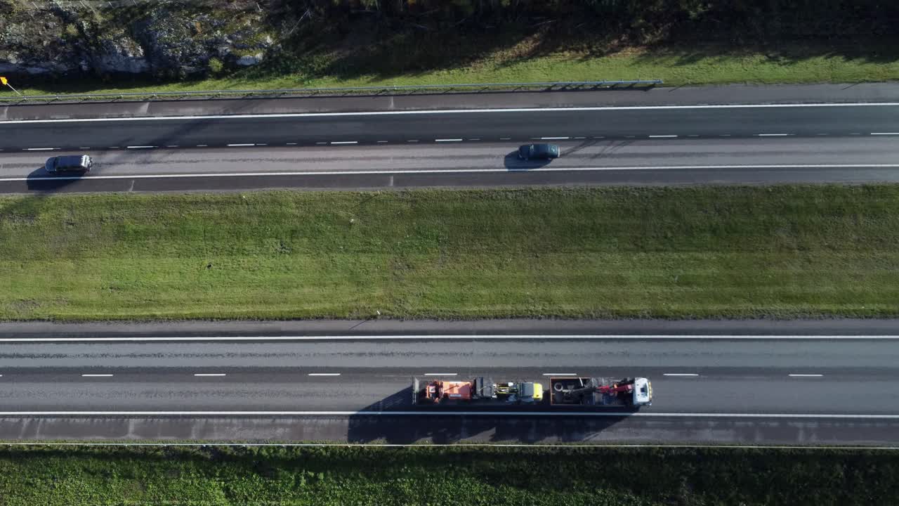 고속도로 교통의 항공 시각